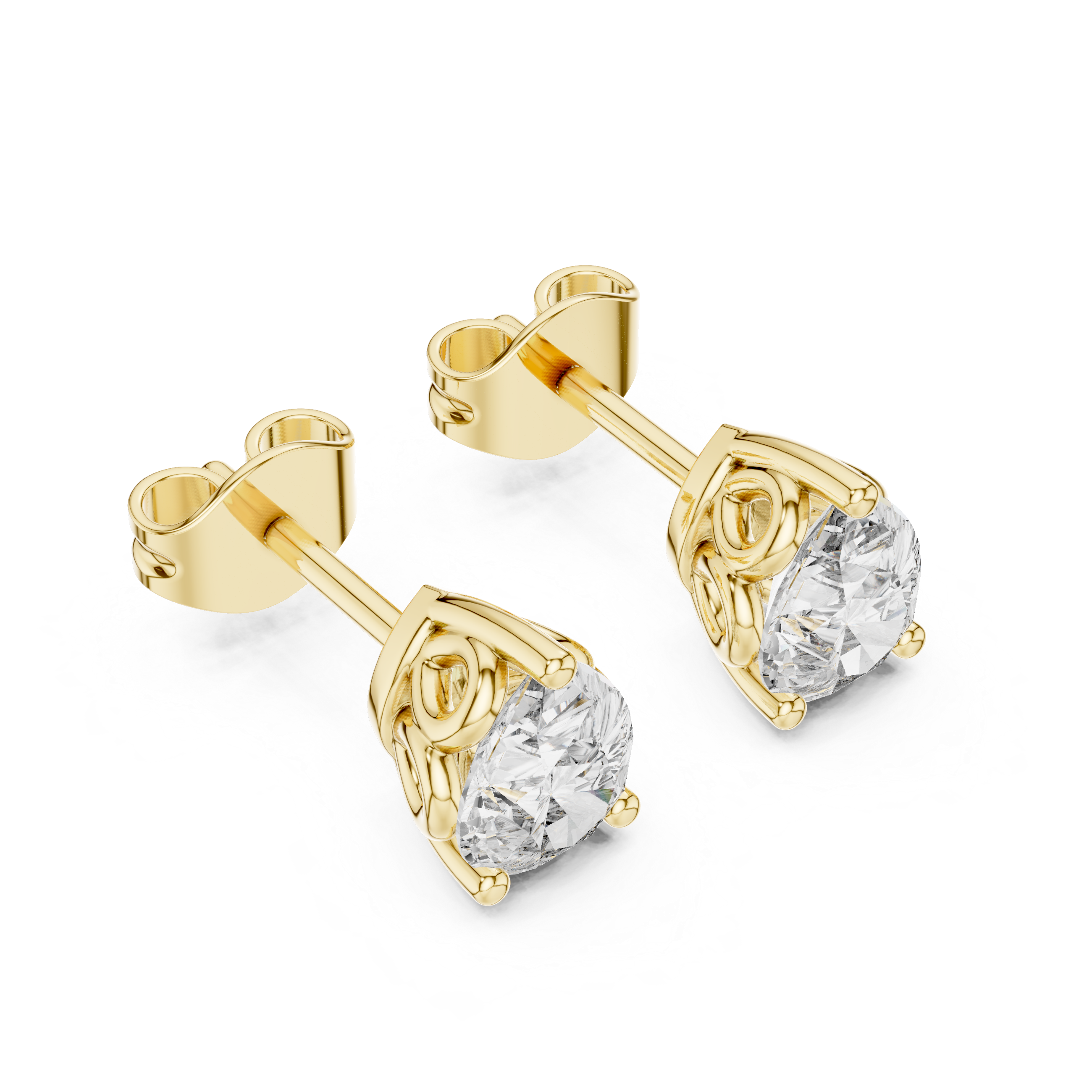 Radiating Lab grown diamond Earrings set