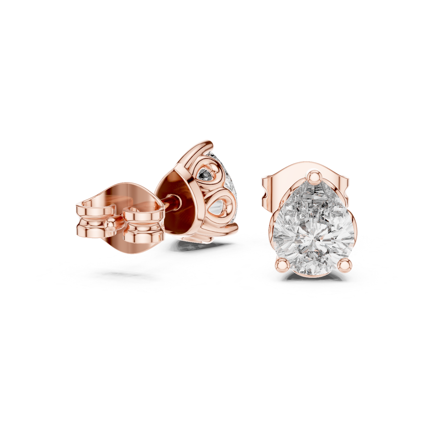 Radiating Lab grown diamond Earrings set