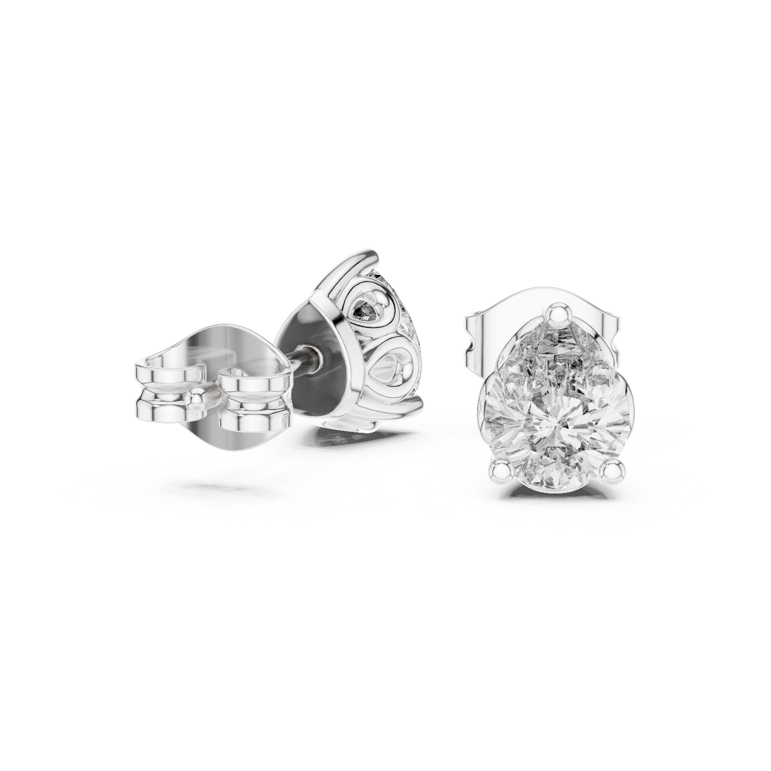 Radiating Lab grown diamond Earrings set