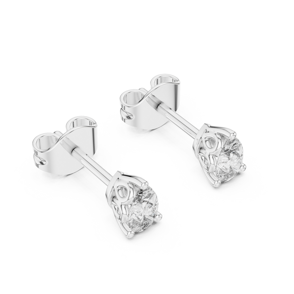 Lustrescent Lab grown diamond Earrings pair