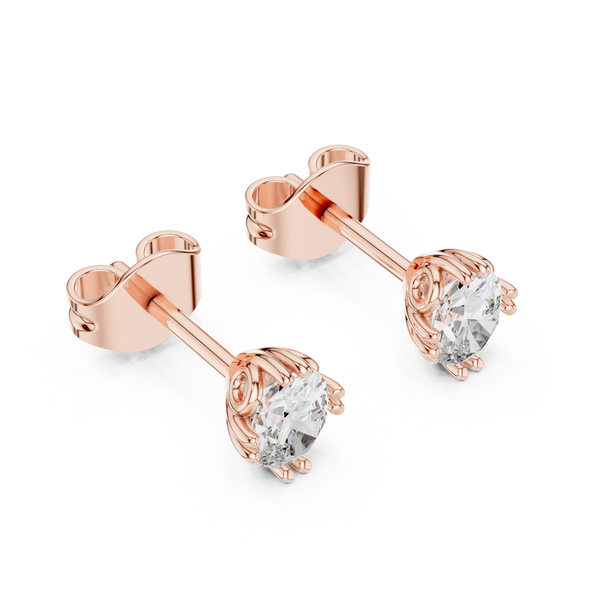 Statuesque Lab grown diamond Earrings motif