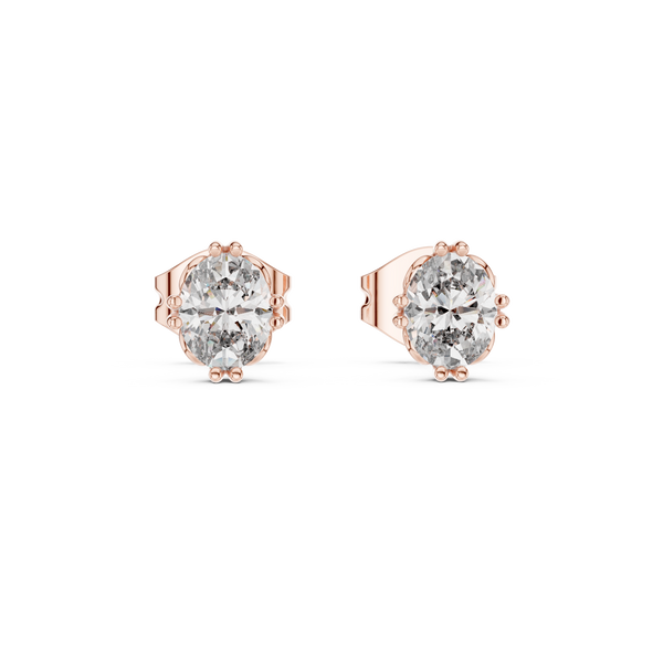 Statuesque Lab grown diamond Earrings motif