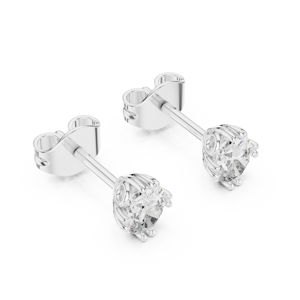 Statuesque Lab grown diamond Earrings motif