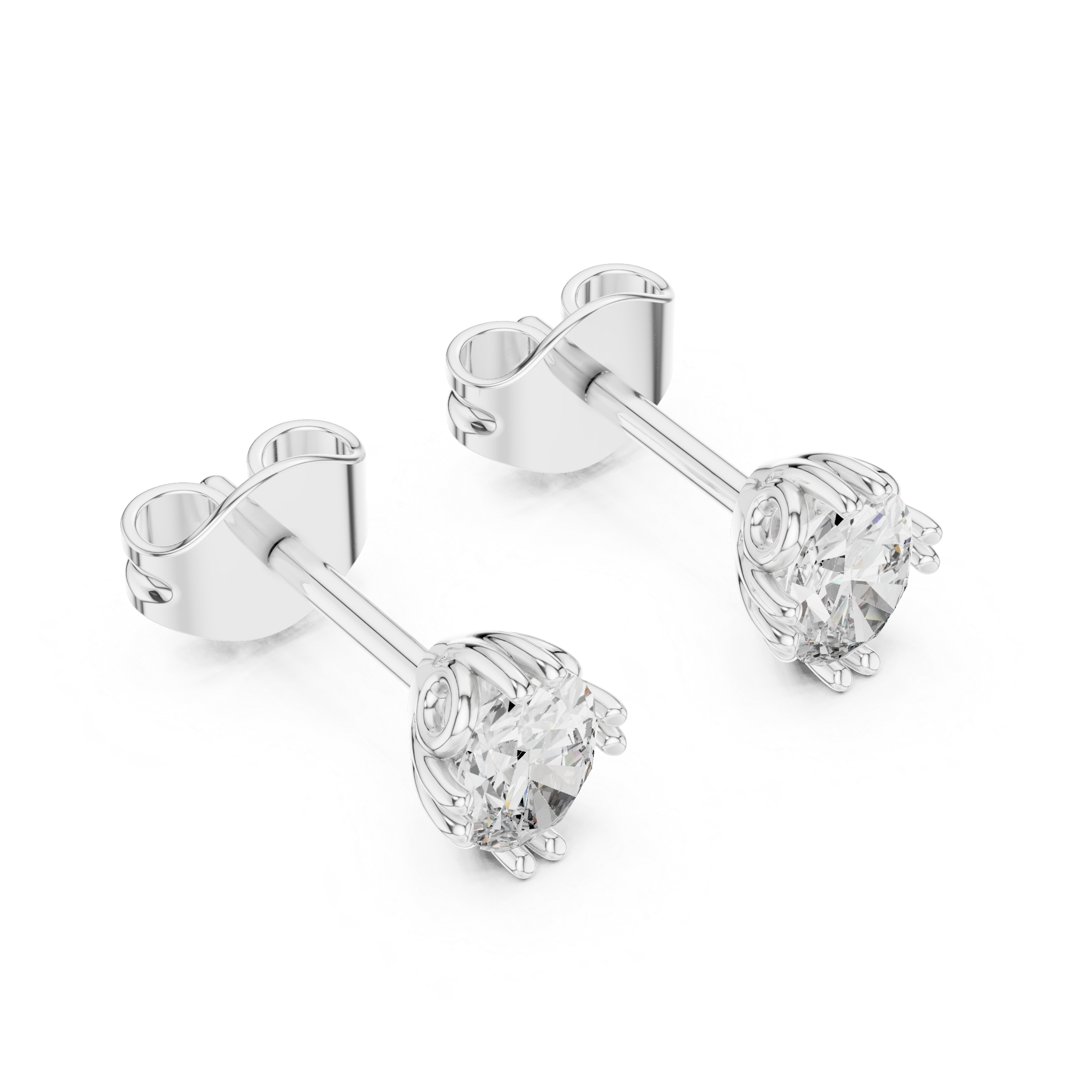 Statuesque Lab grown diamond Earrings motif