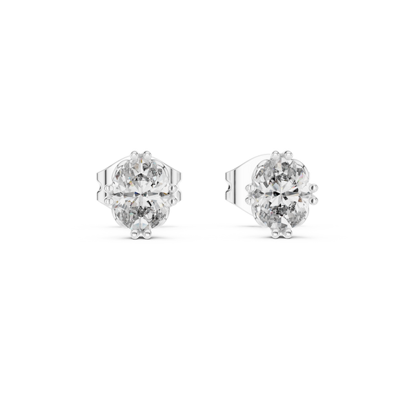 Statuesque Lab grown diamond Earrings motif