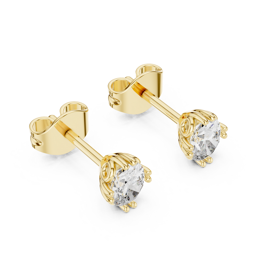 Statuesque Lab grown diamond Earrings motif