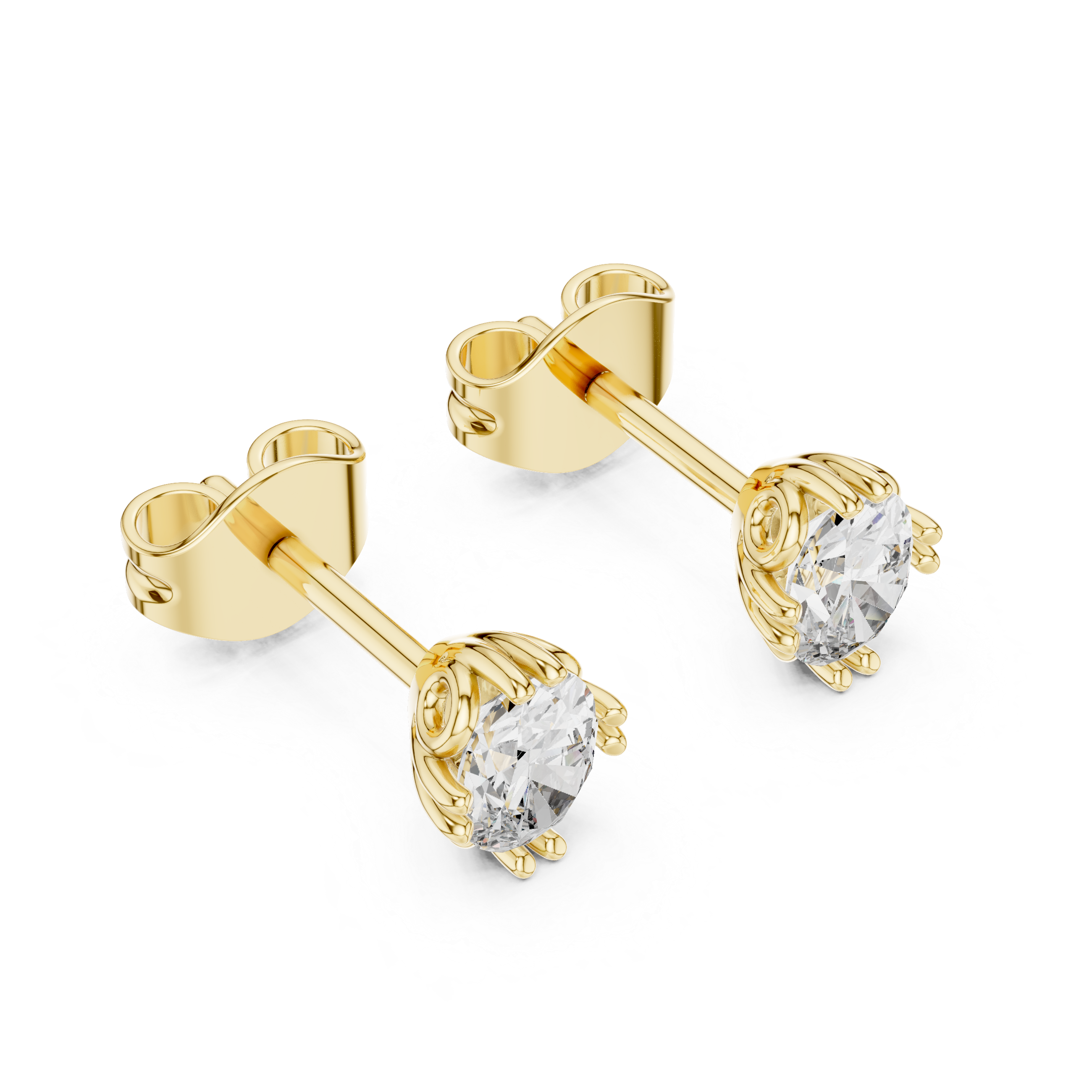 Statuesque Lab grown diamond Earrings motif