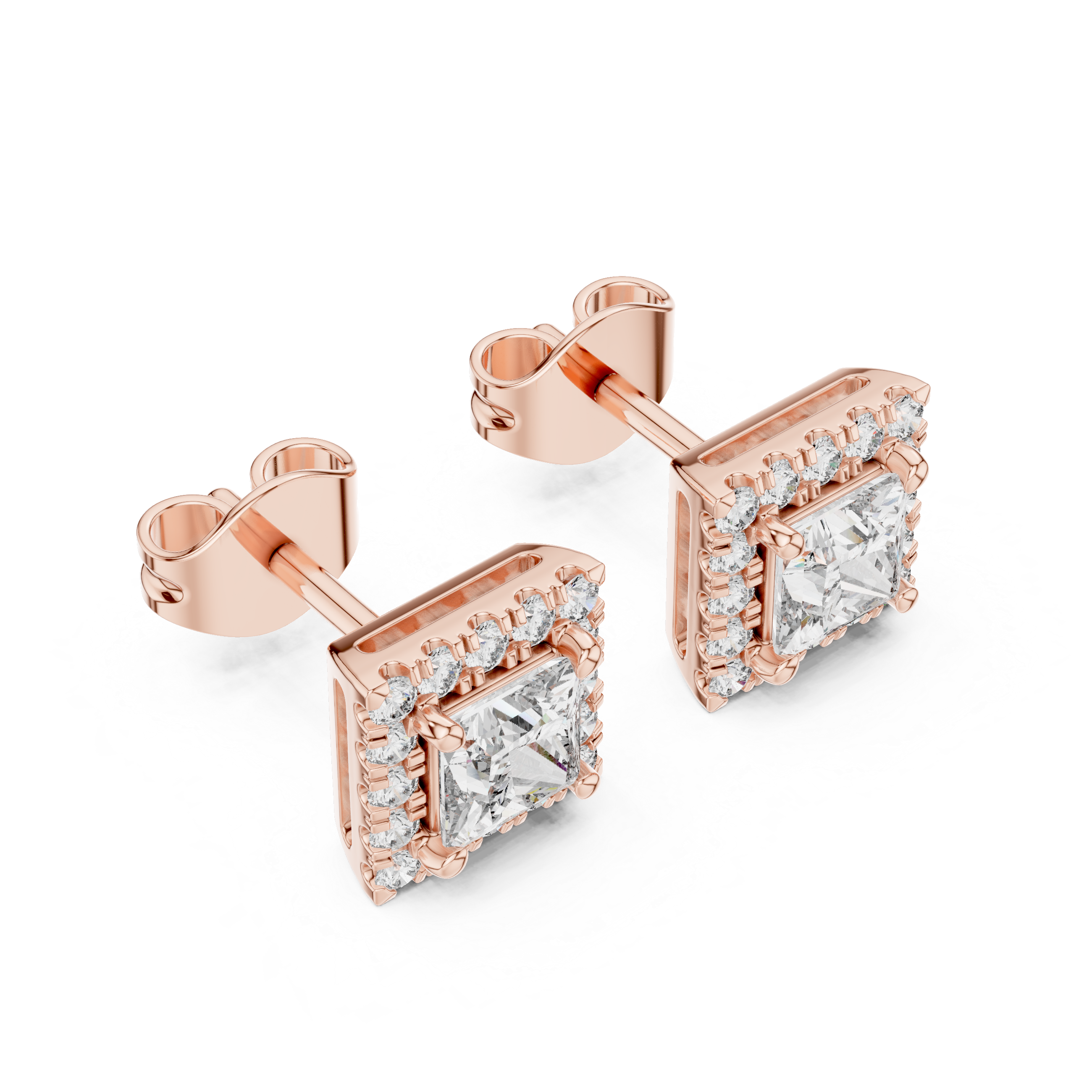 Illuminating Lab grown diamond Earrings pair