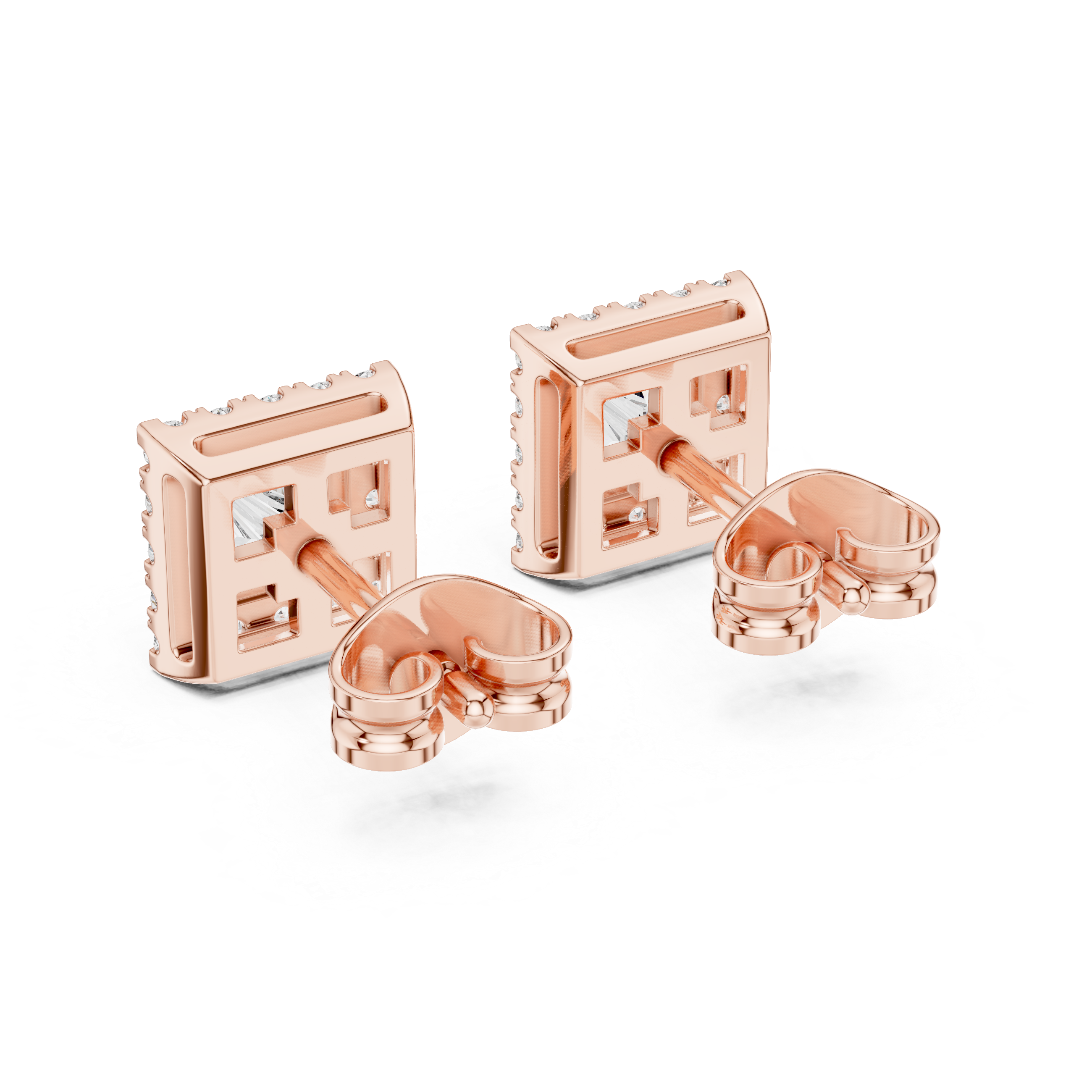 Illuminating Lab grown diamond Earrings pair
