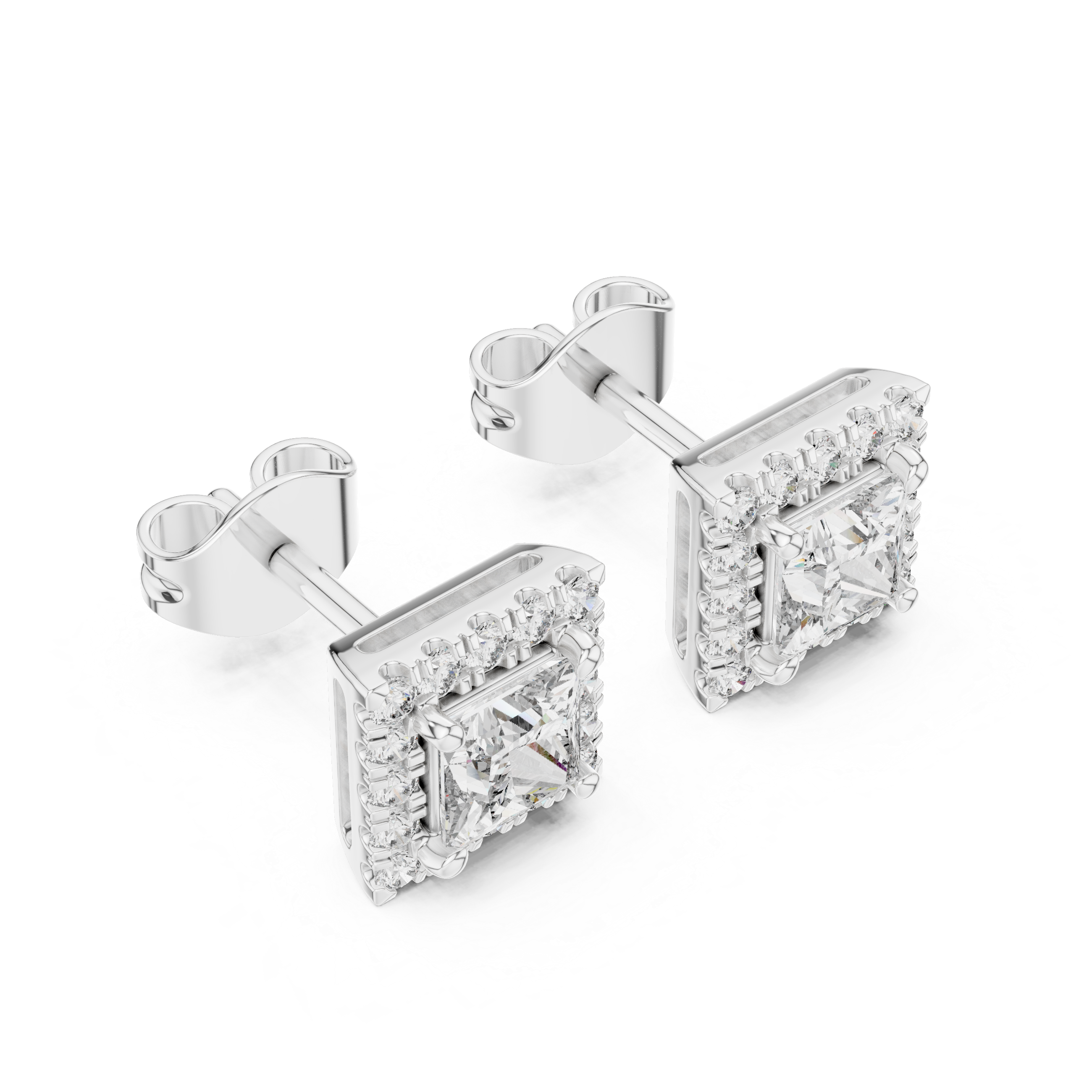 Illuminating Lab grown diamond Earrings pair