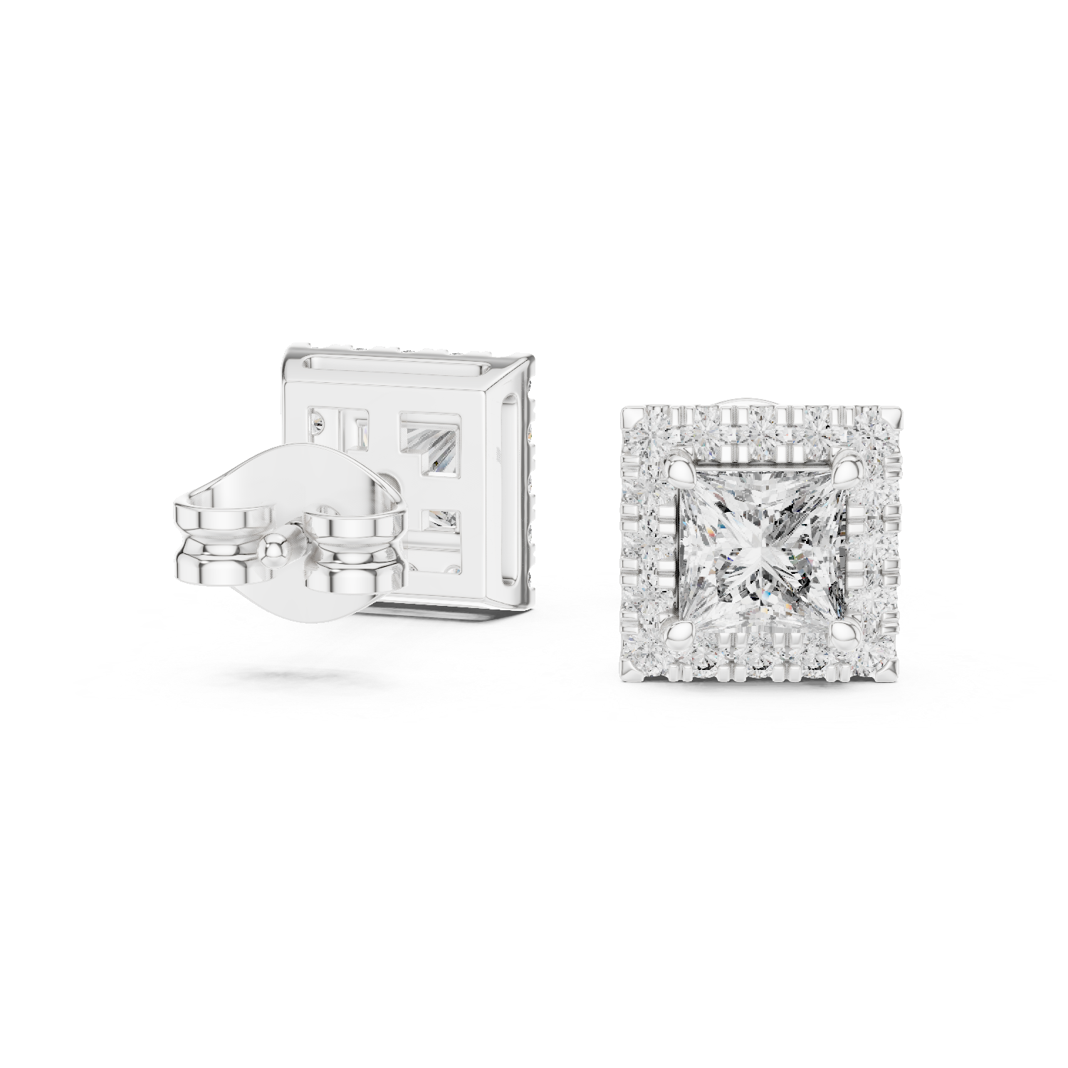 Illuminating Lab grown diamond Earrings pair