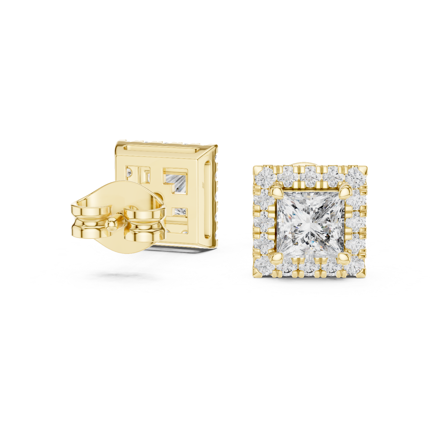 Illuminating Lab grown diamond Earrings pair