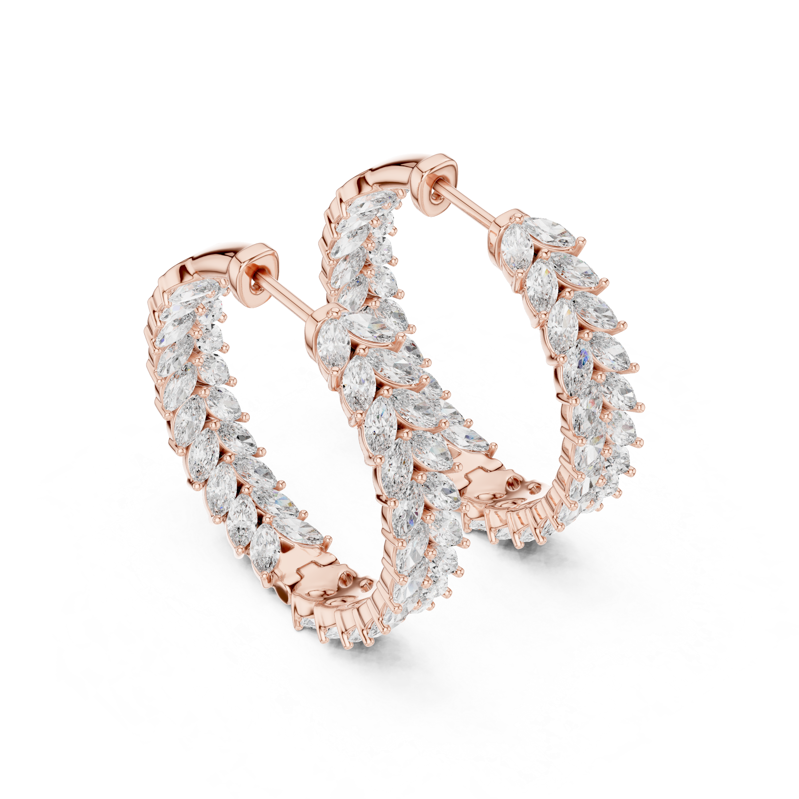 Crystalline Lab grown diamond Earrings motif