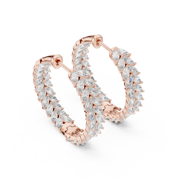 Crystalline Lab grown diamond Earrings motif