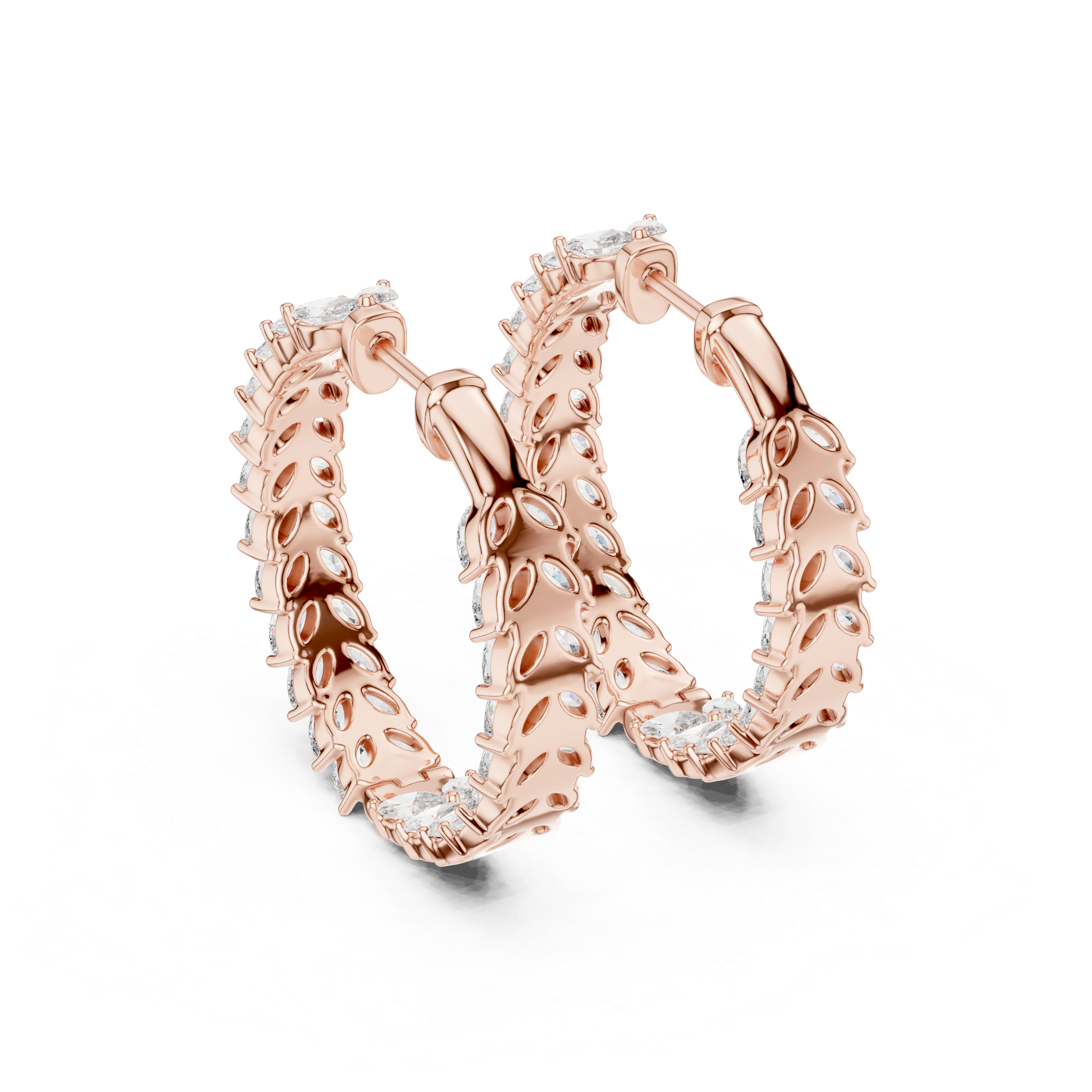 Crystalline Lab grown diamond Earrings motif