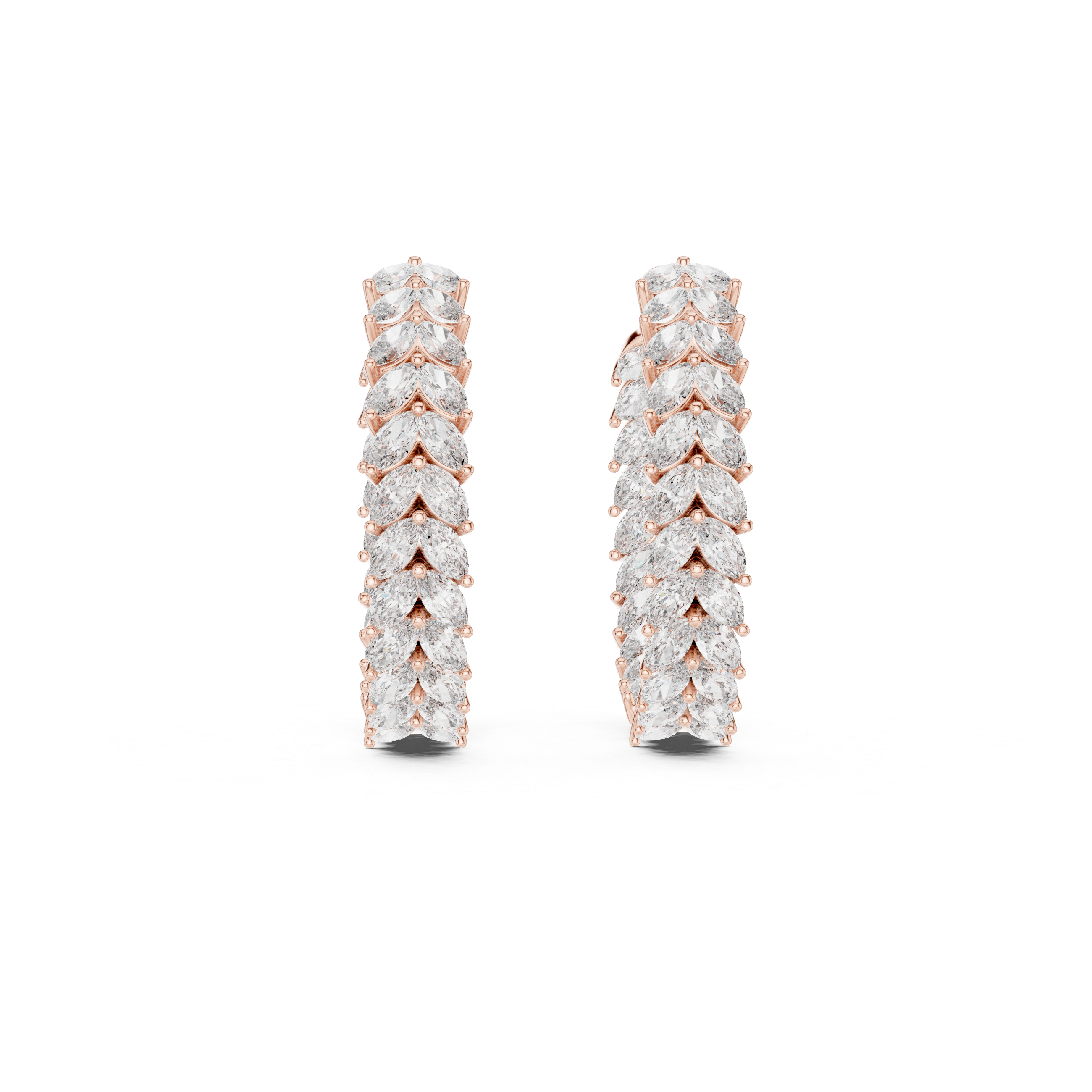 Crystalline Lab grown diamond Earrings motif