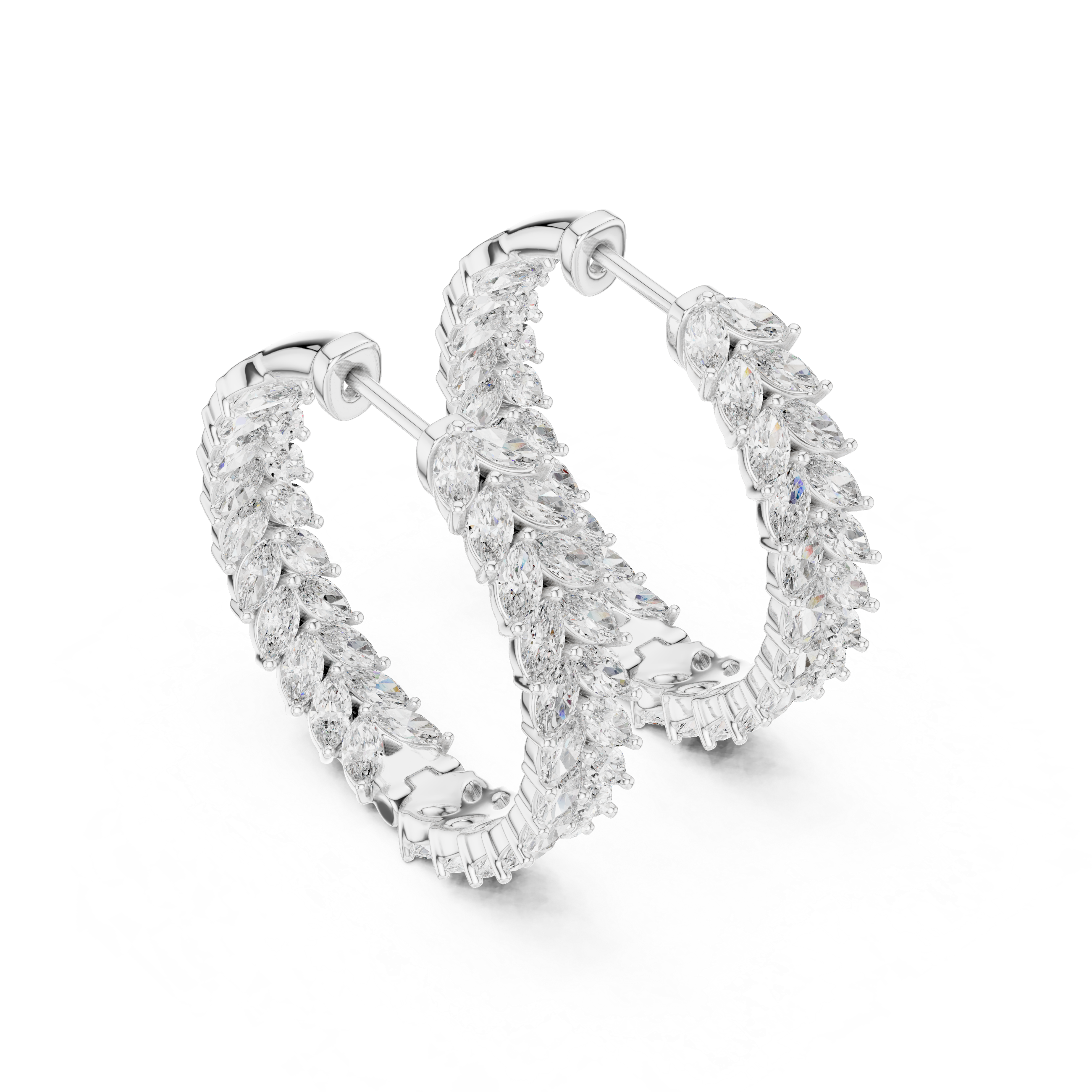 Crystalline Lab grown diamond Earrings motif