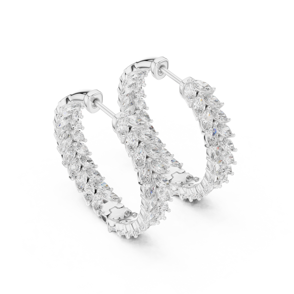 Crystalline Lab grown diamond Earrings motif