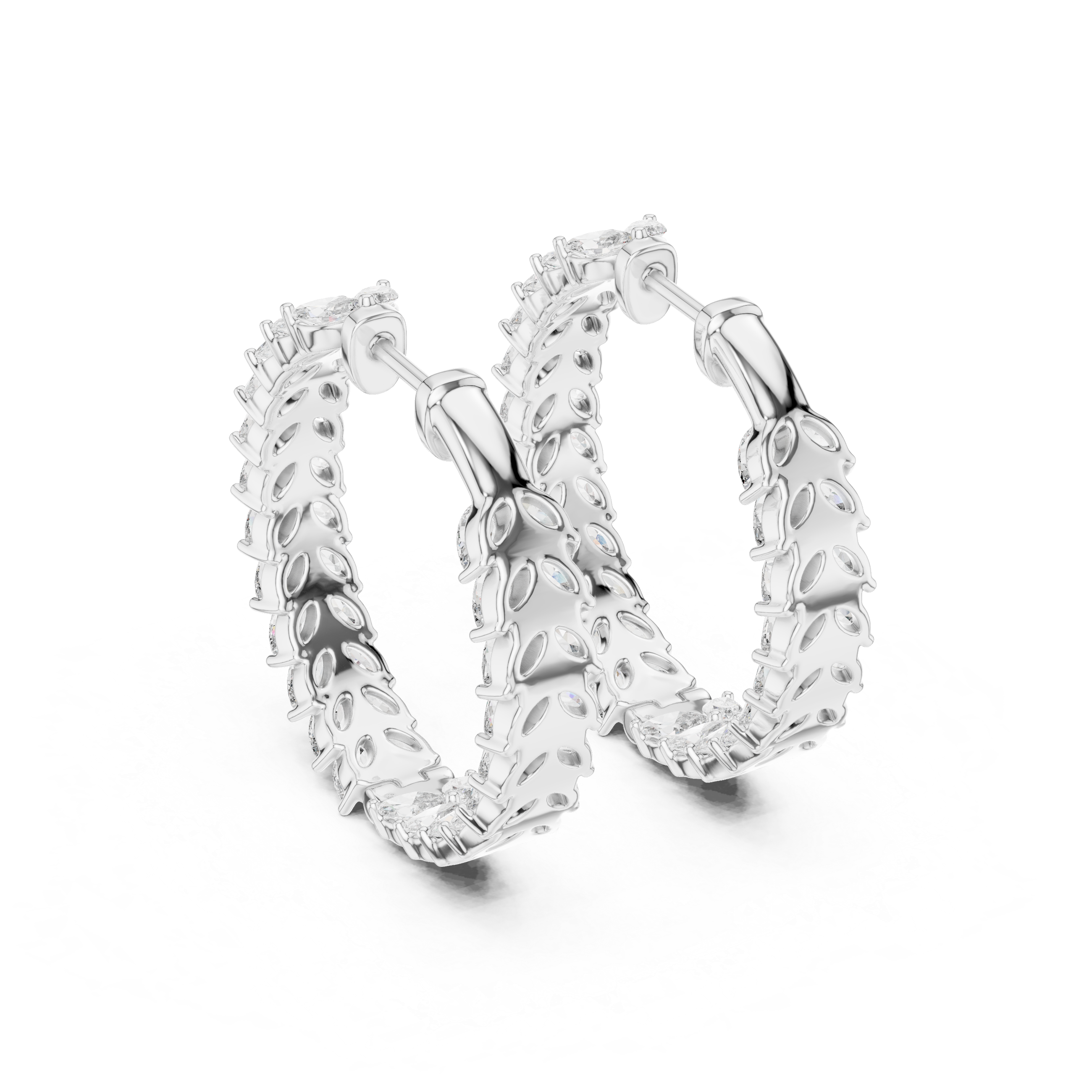 Crystalline Lab grown diamond Earrings motif