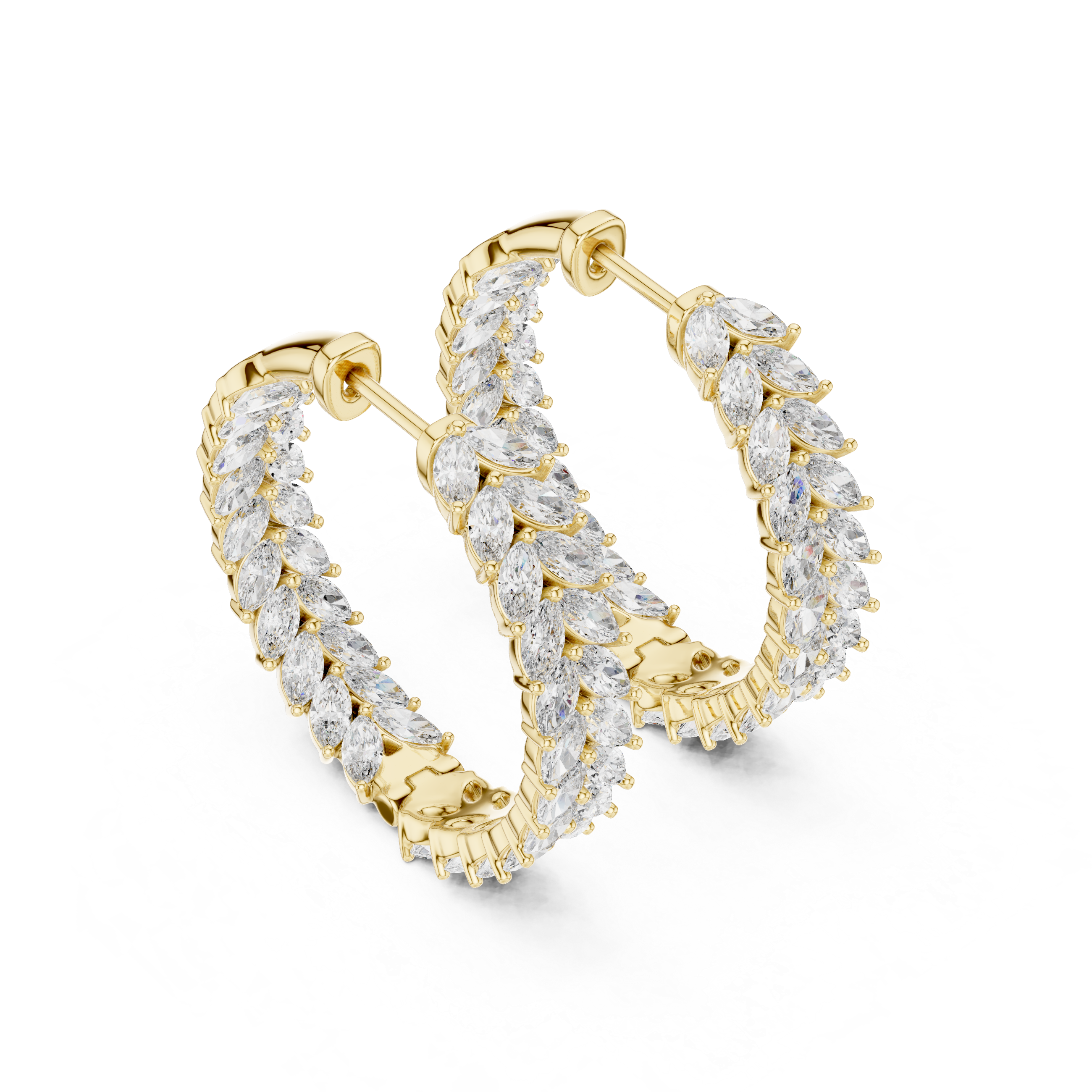 Crystalline Lab grown diamond Earrings motif