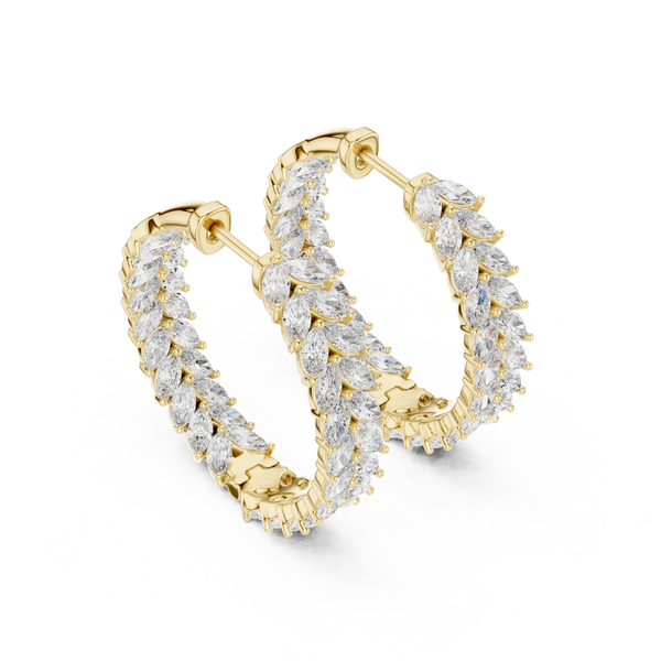 Crystalline Lab grown diamond Earrings motif