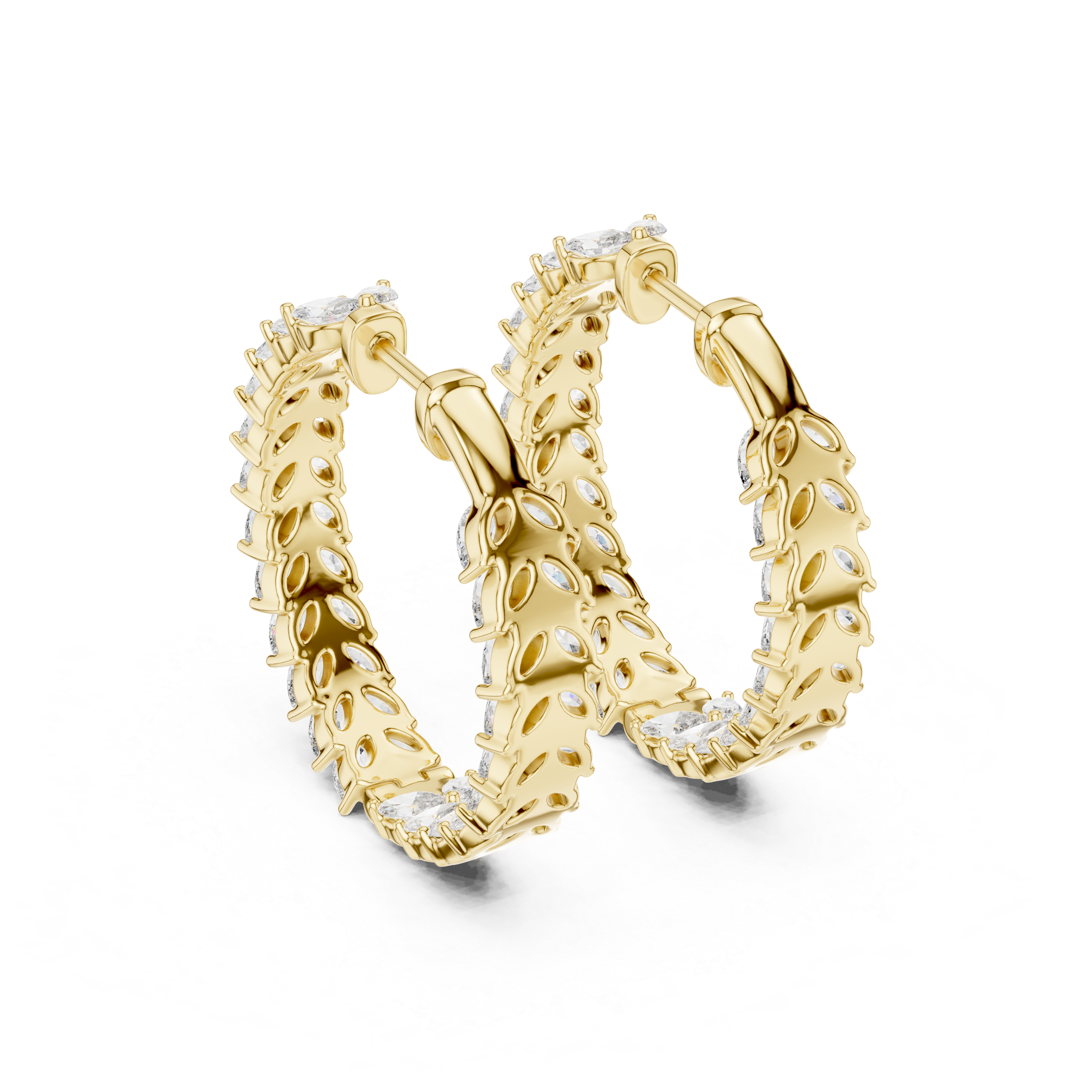 Crystalline Lab grown diamond Earrings motif