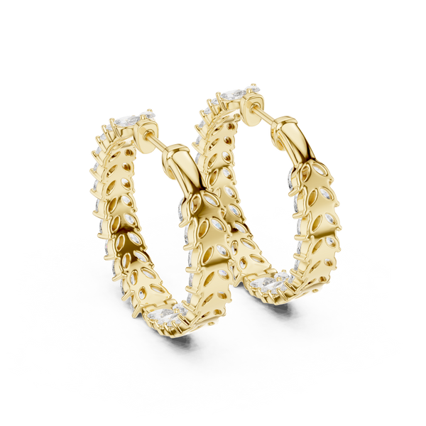 Crystalline Lab grown diamond Earrings motif