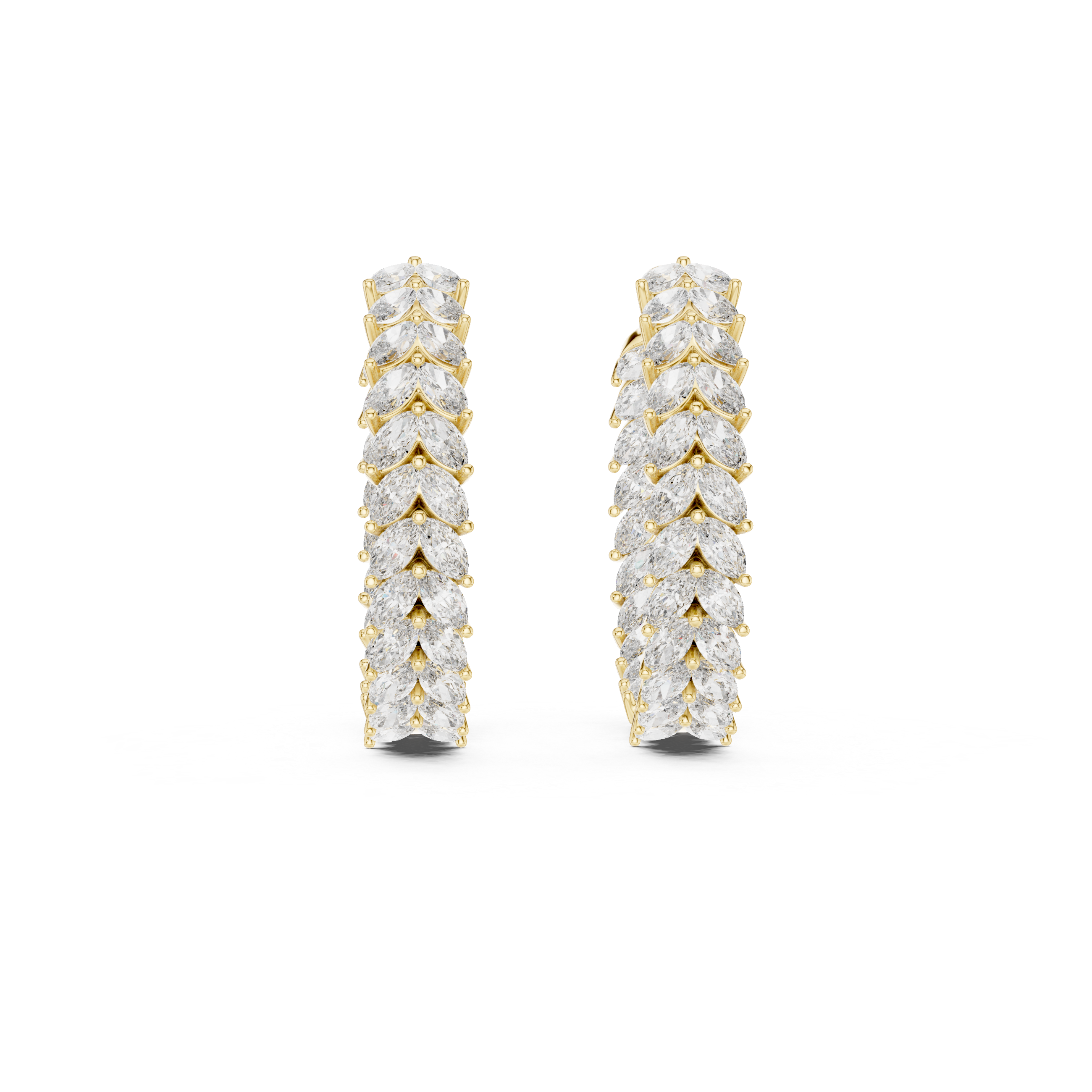 Crystalline Lab grown diamond Earrings motif