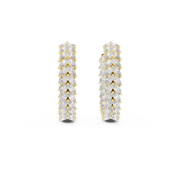 Crystalline Lab grown diamond Earrings motif
