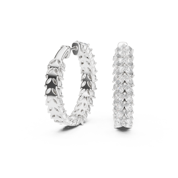 Crystalline Lab grown diamond Earrings motif