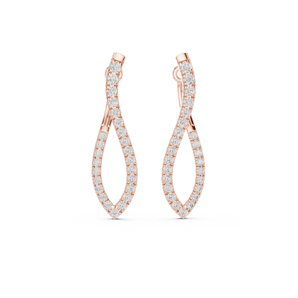 Glimmering Lab grown diamond Earrings style