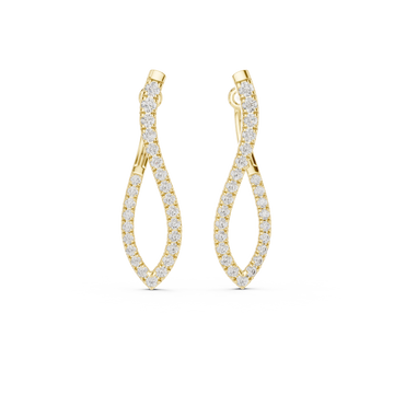 Glimmering Lab grown diamond Earrings style