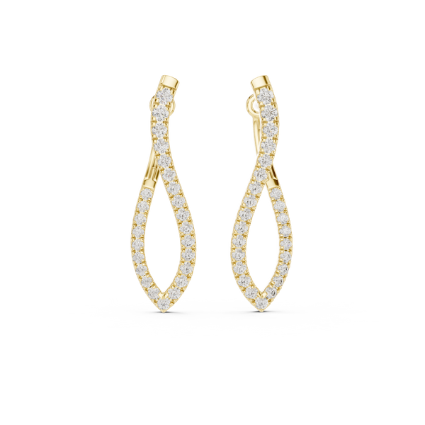 Glimmering Lab grown diamond Earrings style