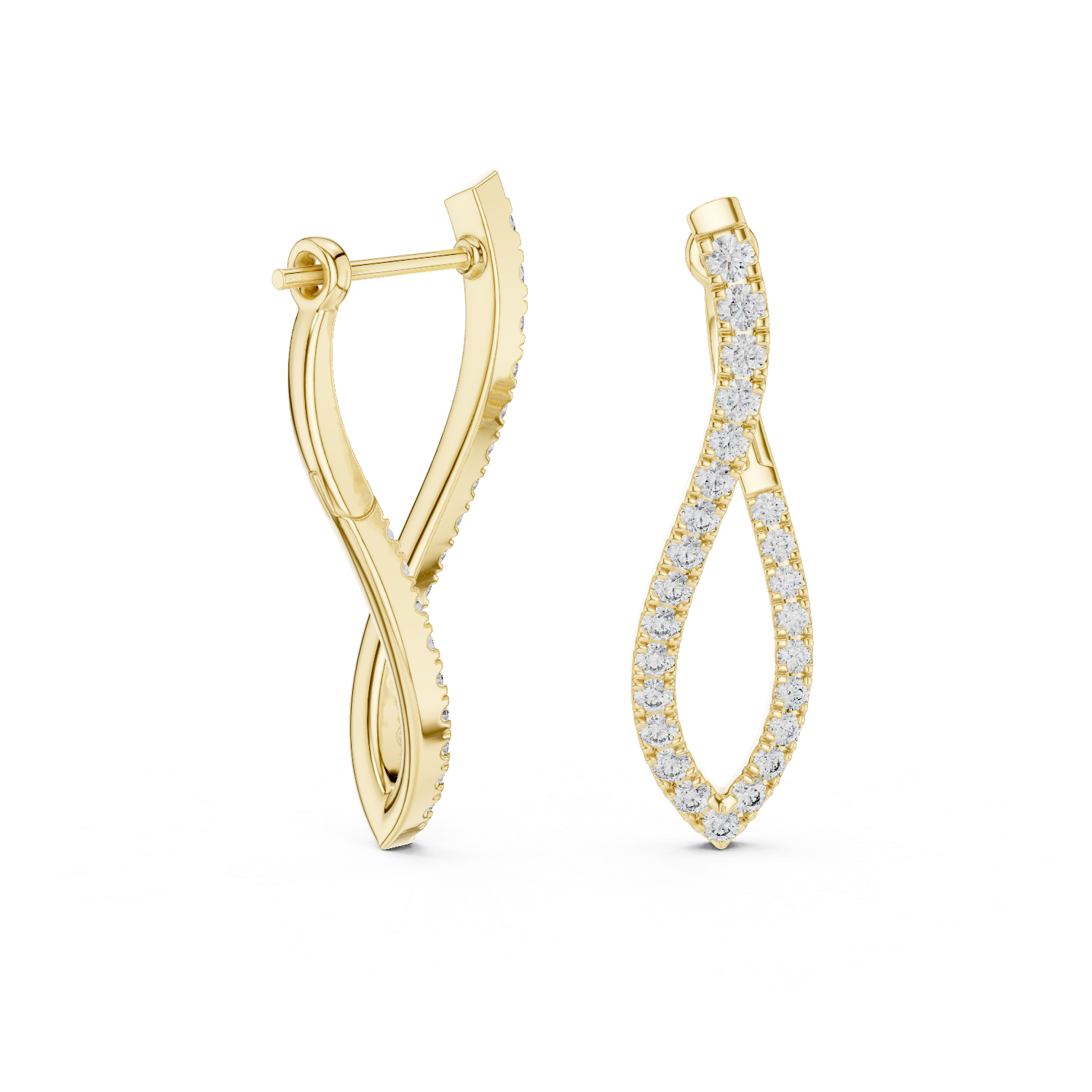 Glimmering Lab grown diamond Earrings style