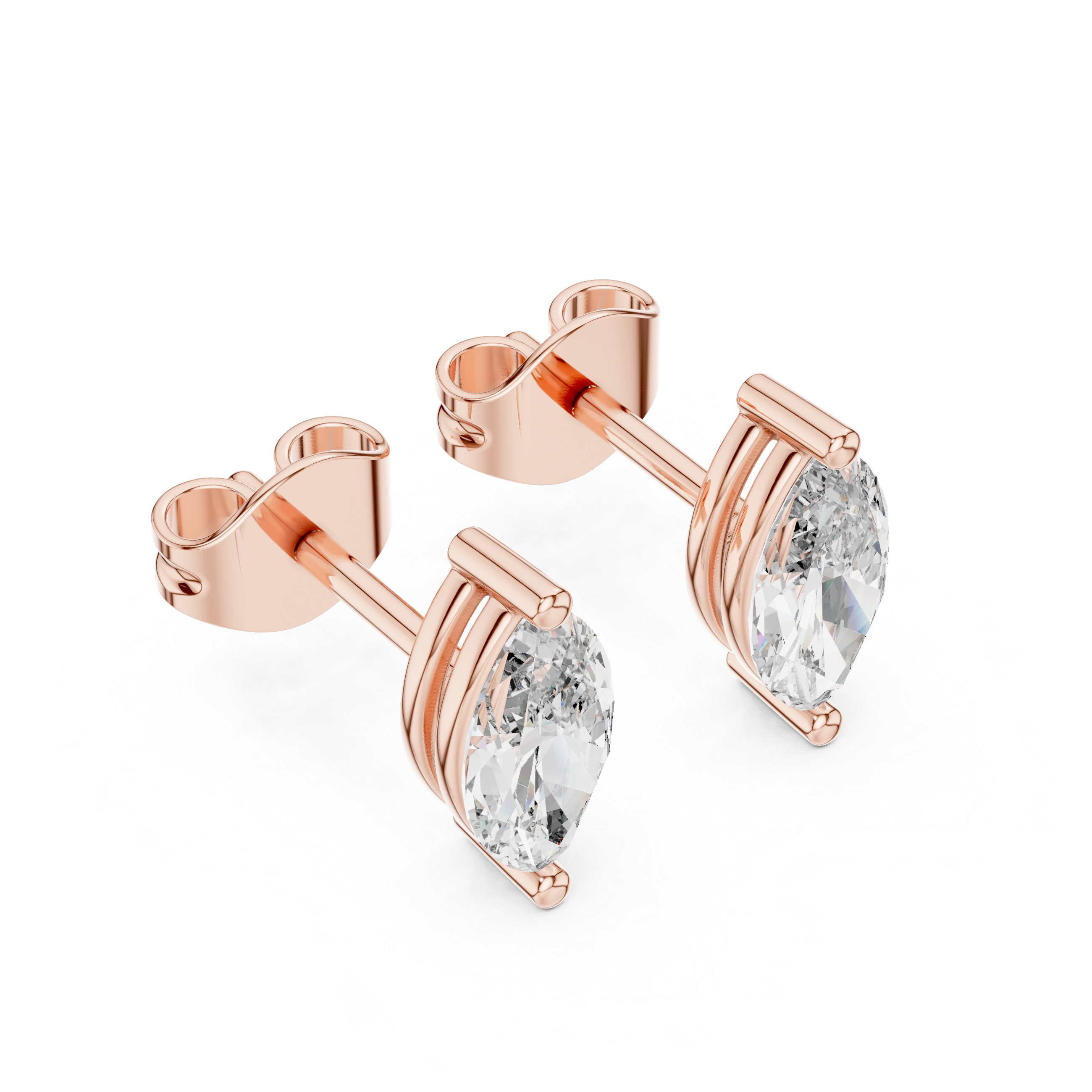 Coruscating Lab grown diamond Earrings piece