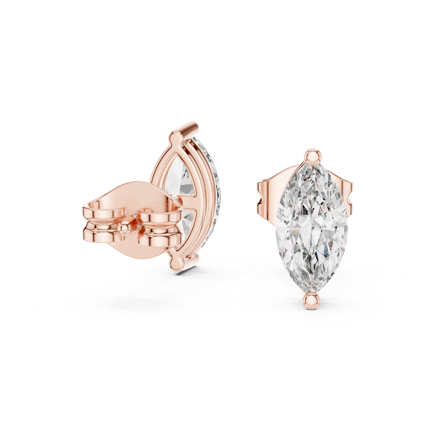 Coruscating Lab grown diamond Earrings piece