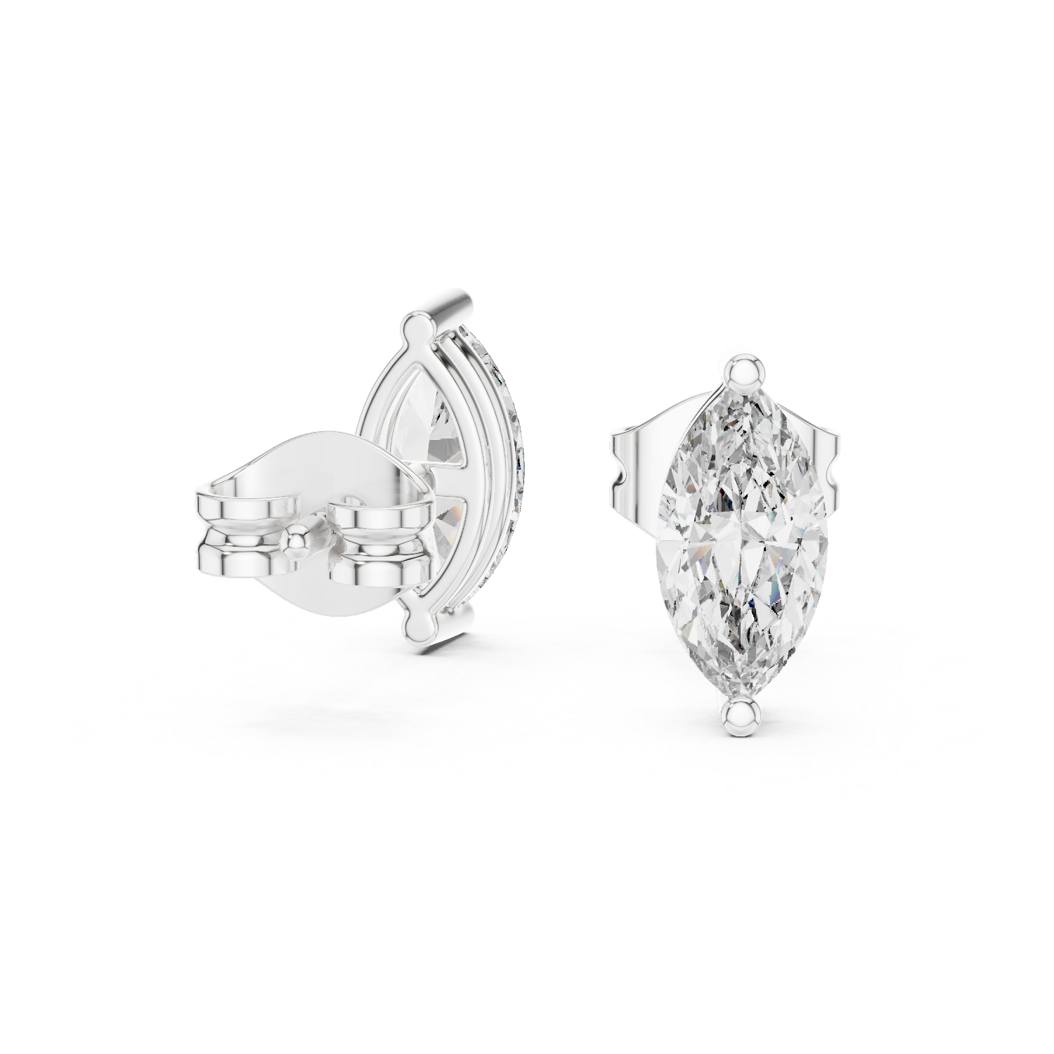 Coruscating Lab grown diamond Earrings piece