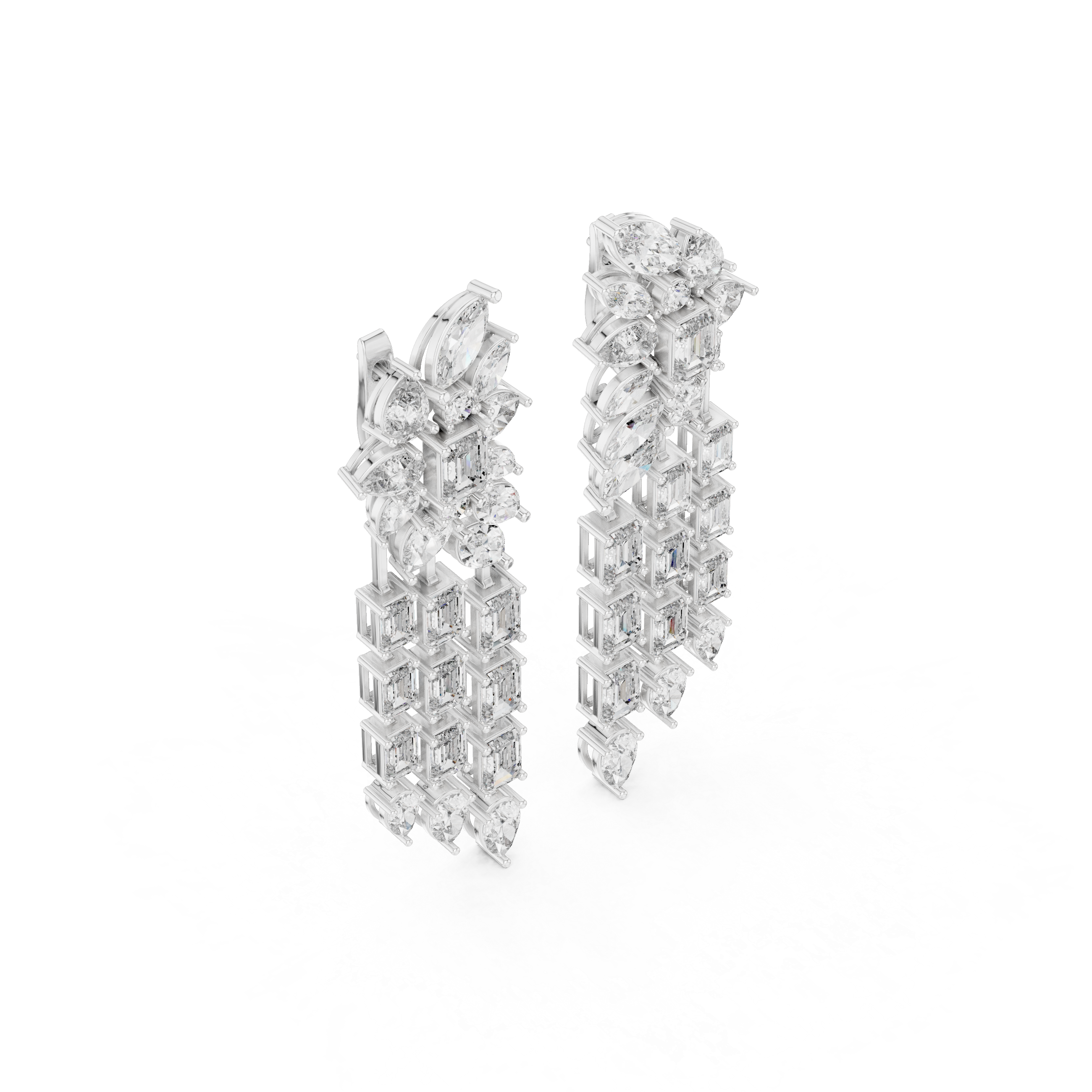 Lambent Lab grown diamond Earrings motif