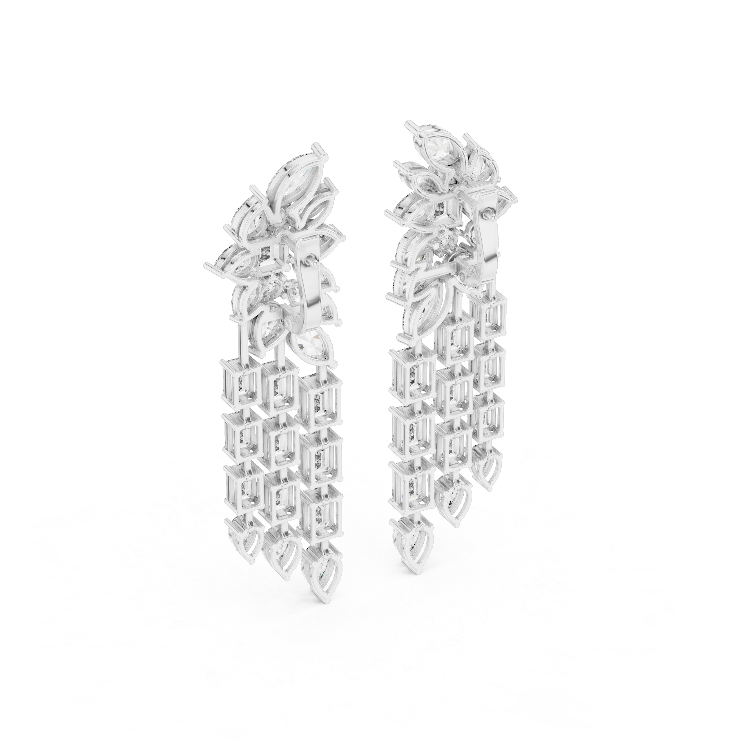 Lambent Lab grown diamond Earrings motif