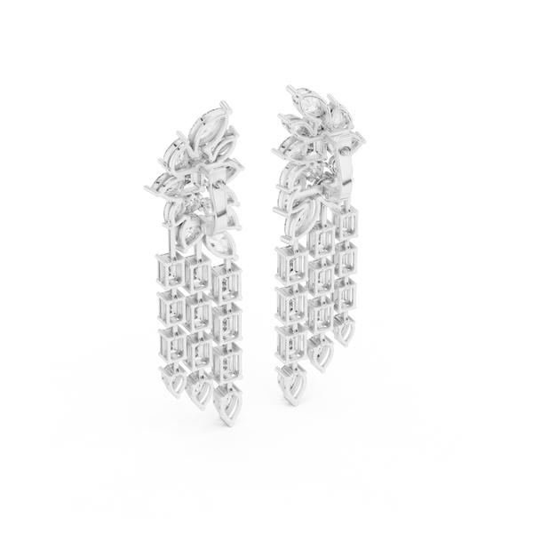Lambent Lab grown diamond Earrings motif