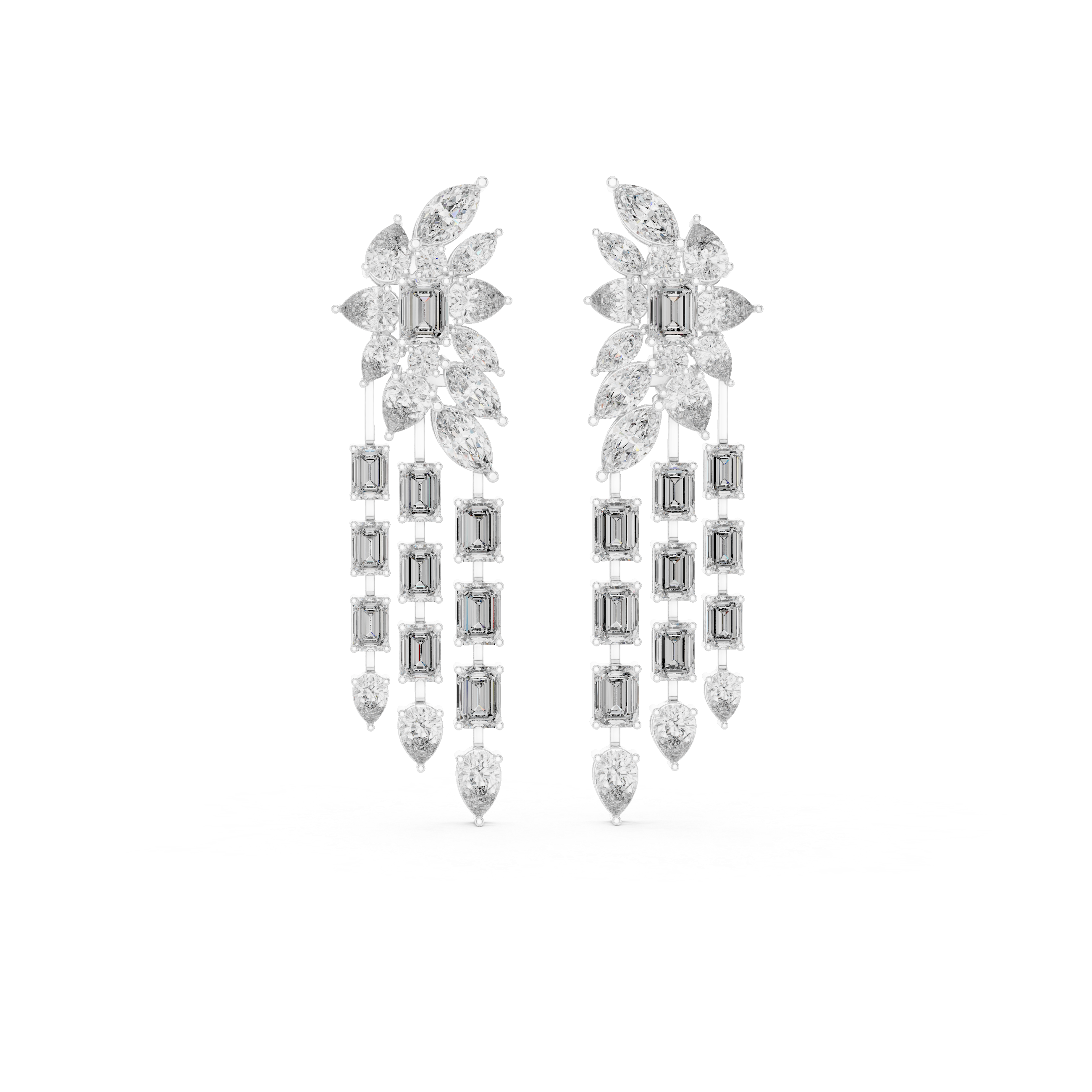 Lambent Lab grown diamond Earrings motif