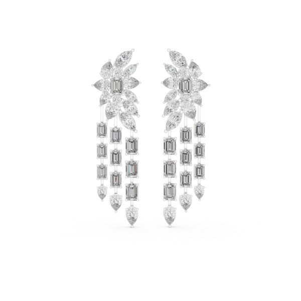 Lambent Lab grown diamond Earrings motif