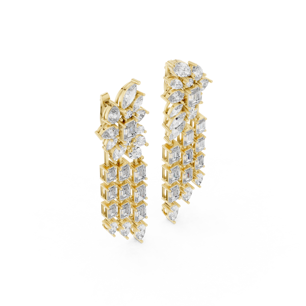 Lambent Lab grown diamond Earrings motif