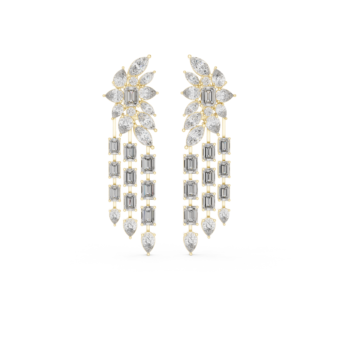 Lambent Lab grown diamond Earrings motif