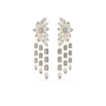 Lambent Lab grown diamond Earrings motif