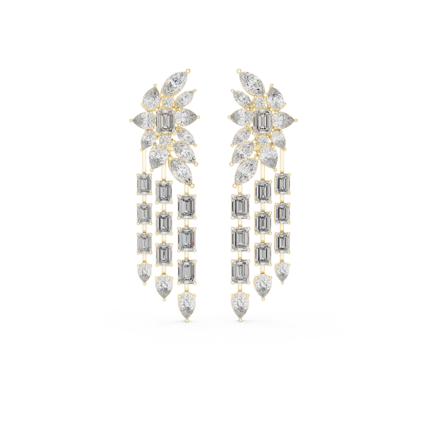 Lambent Lab grown diamond Earrings motif