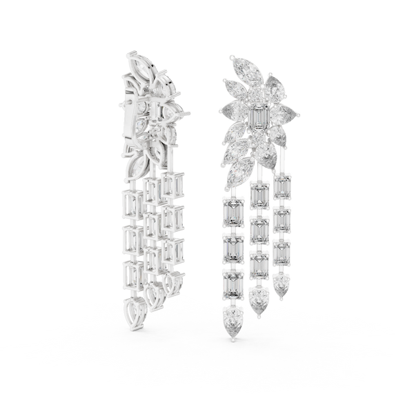 Lambent Lab grown diamond Earrings motif