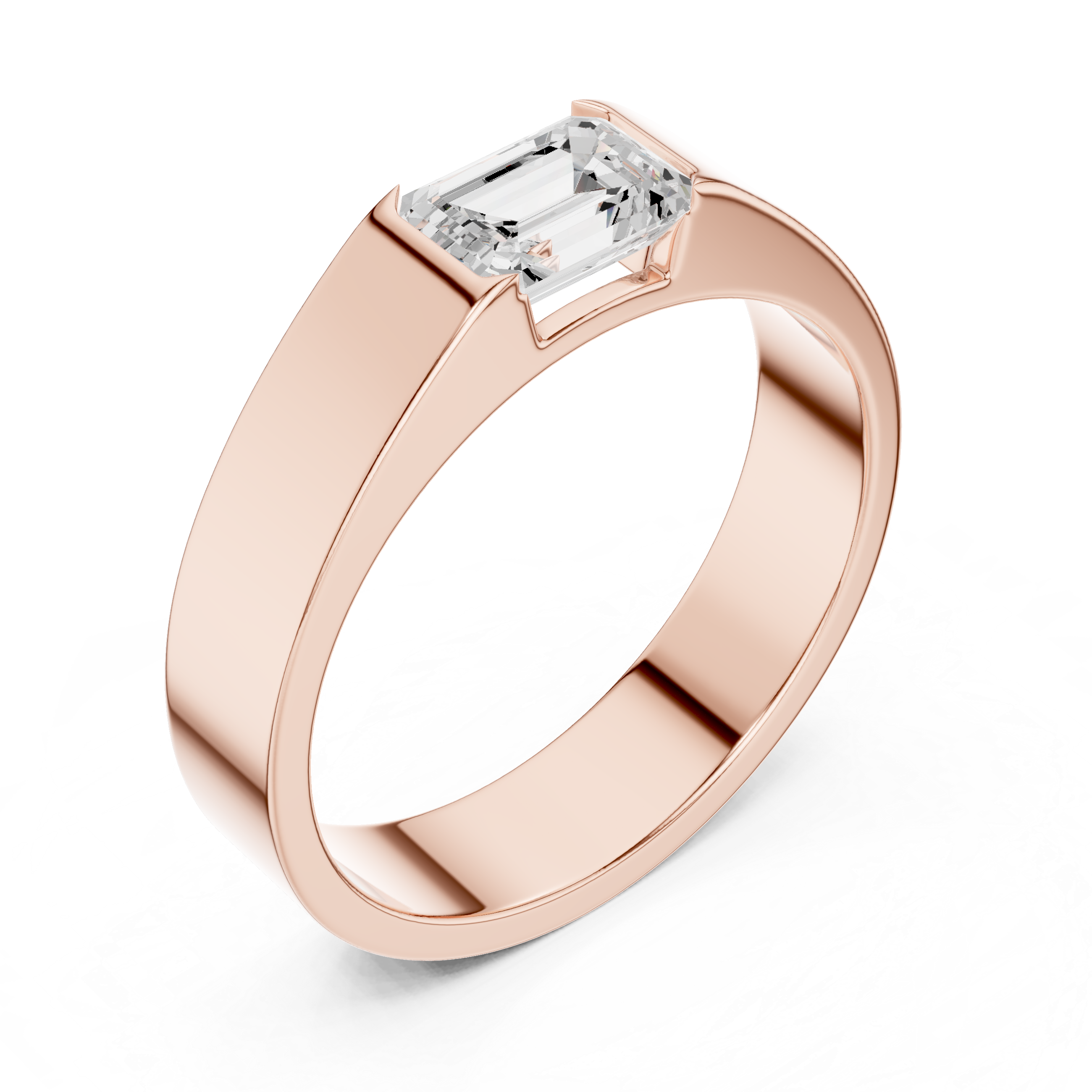 Radiant 1 ct Round Diamond Lab Grown Diamond Ring