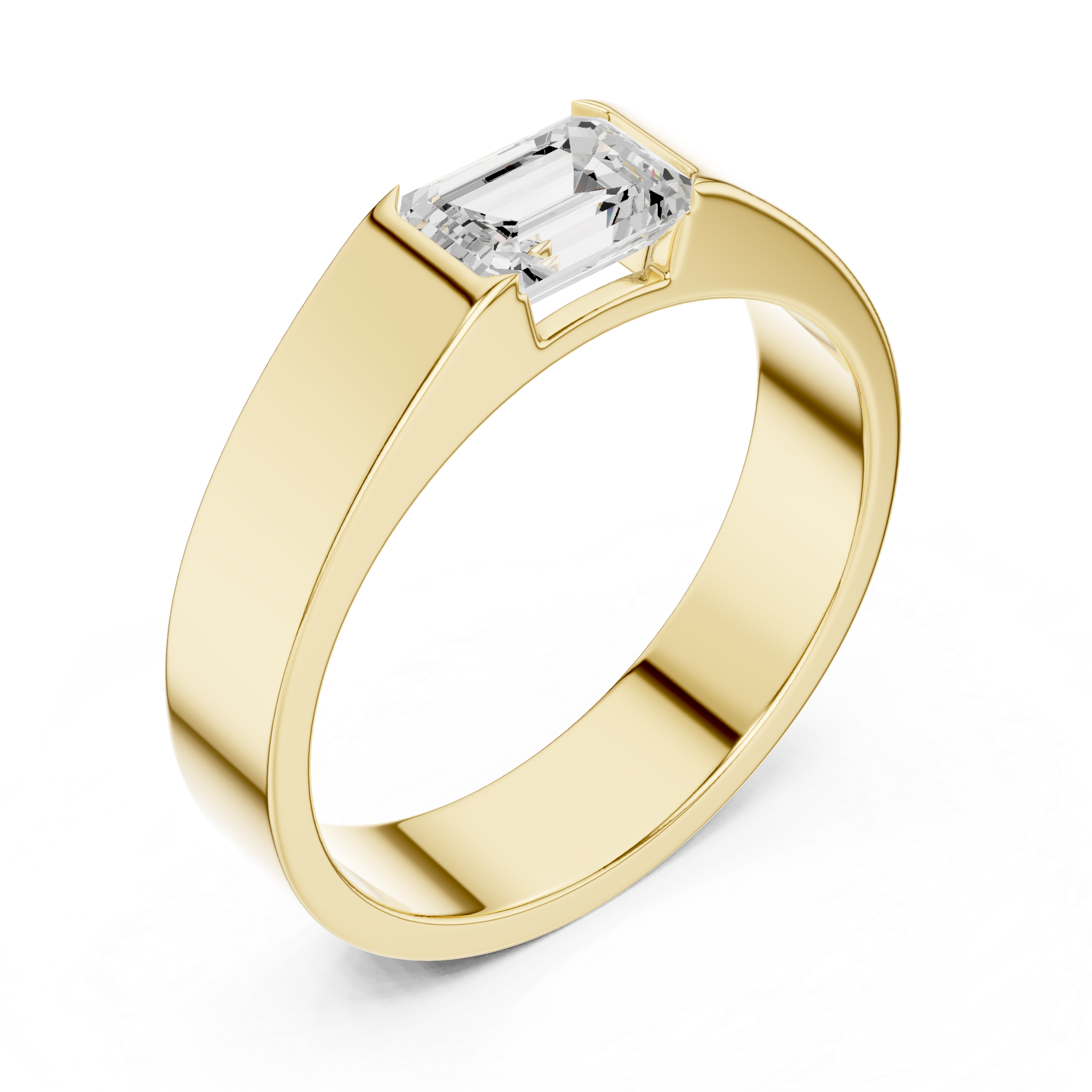 Radiant 1 ct Round Diamond Lab Grown Diamond Ring