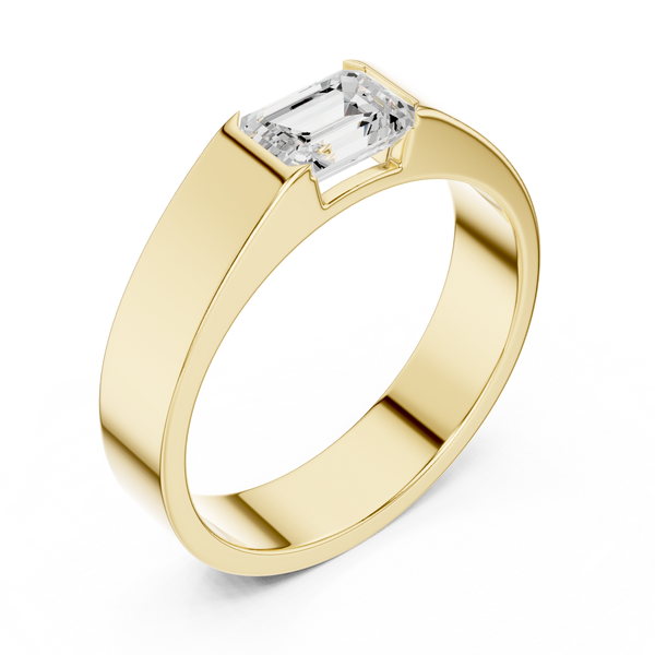 Radiant 1 ct Round Diamond Lab Grown Diamond Ring